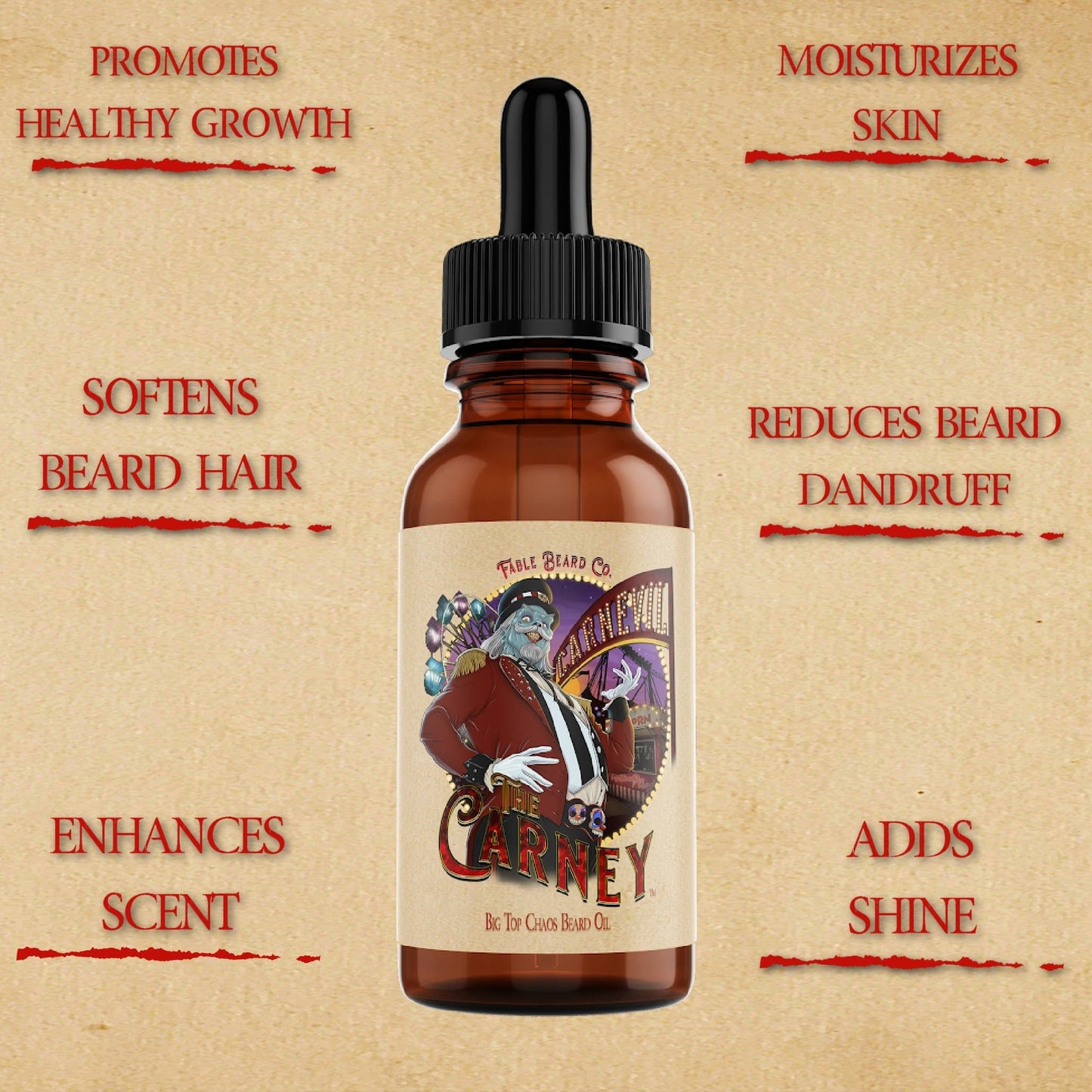The Carney - Beard Oil & Balm Kit - Warm Kettle Corn, Salted Caramel, & Sweet Pipe Tobacco