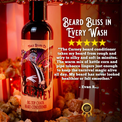 The Carney - Beard Conditioner - Warm Kettle Corn, Salted Caramel, & Sweet Pipe Tobacco