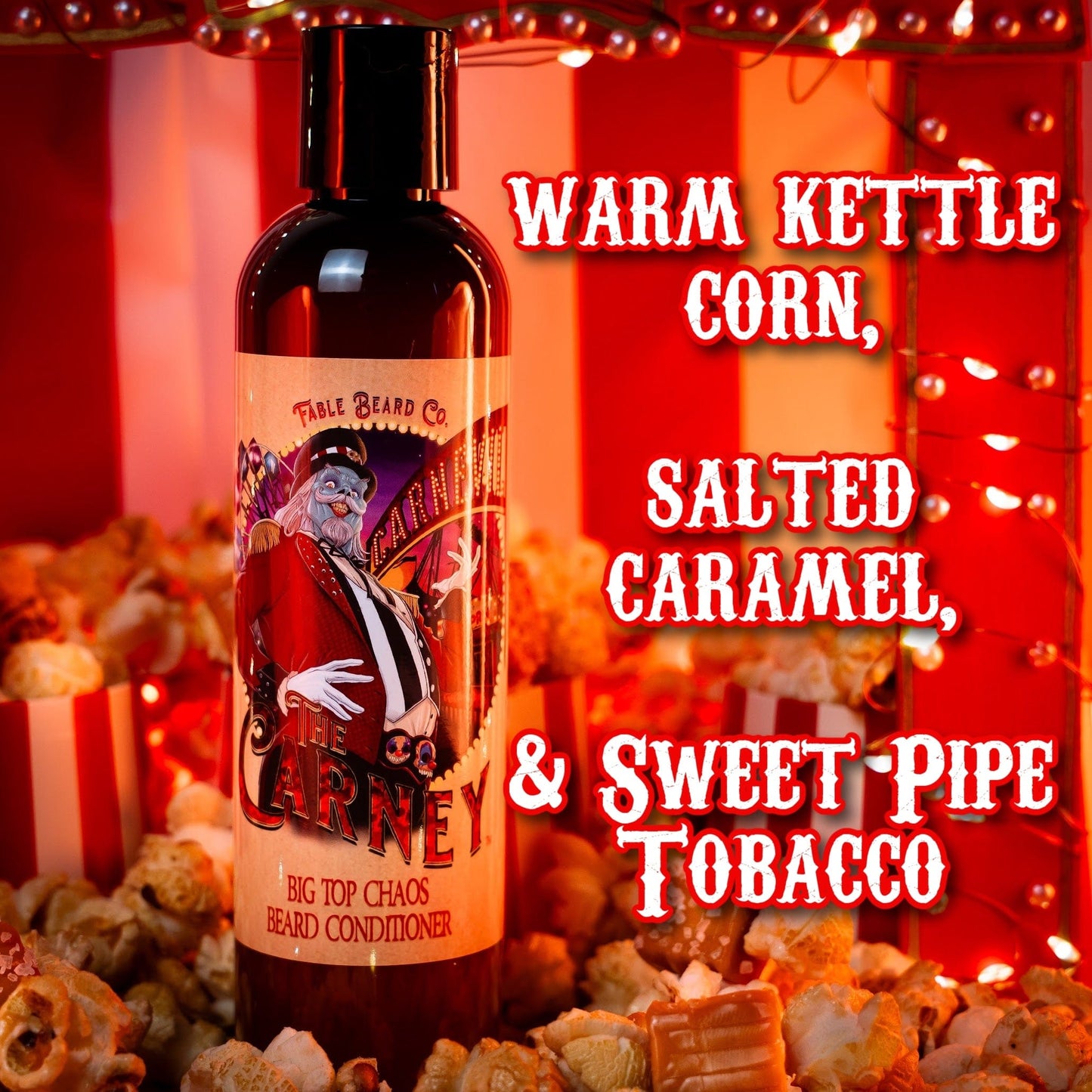 The Carney - Beard Conditioner - Warm Kettle Corn, Salted Caramel, & Sweet Pipe Tobacco