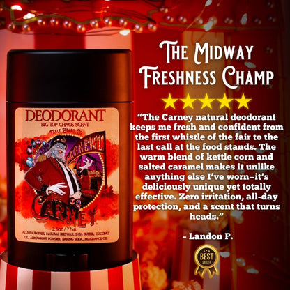 The Carney - Deodorant - Warm Kettle Corn, Salted Caramel, & Sweet Pipe Tobacco
