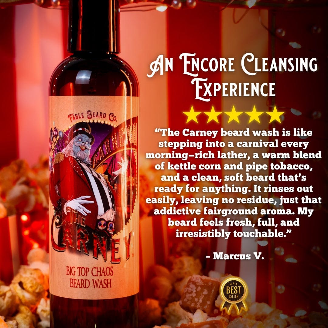 The Carney - Beard Wash - Warm Kettle Corn, Salted Caramel, & Sweet Pipe Tobacco