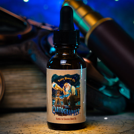 The Cartographer - Beard Oil - Galactic Espresso Grounds, Celestial Workshop, Crimson Starfruit