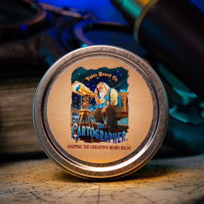 The Cartographer - Beard Balm - Galactic Espresso Grounds, Celestial Workshop, Crimson Starfruit