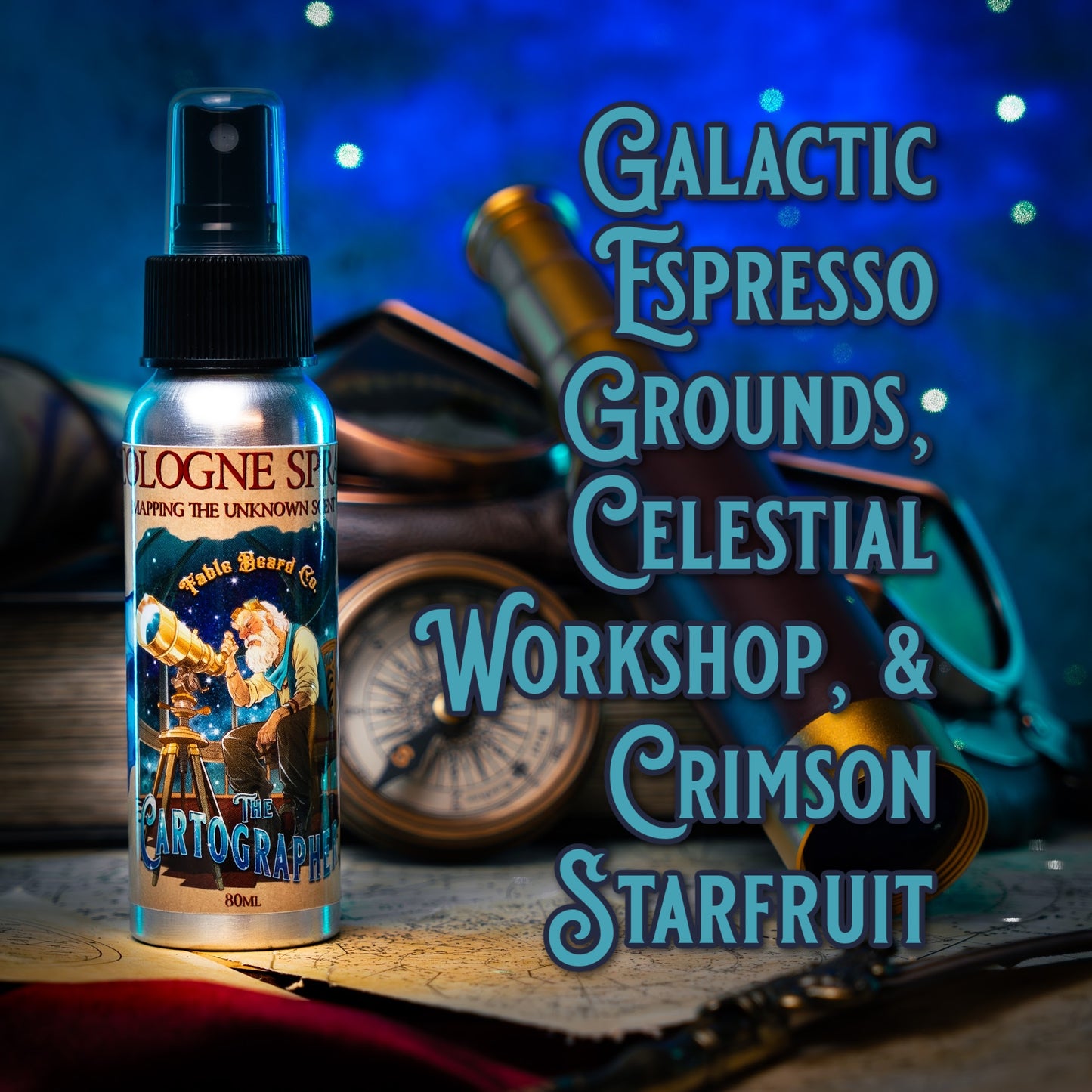 The Cartographer - Cologne - Galactic Espresso Grounds, Celestial Workshop, Crimson Starfruit