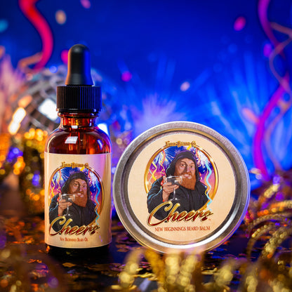 Cheers - Beard Oil & Balm Kit - Orange Creme, Aged Champagne, & Fresh Raspberries