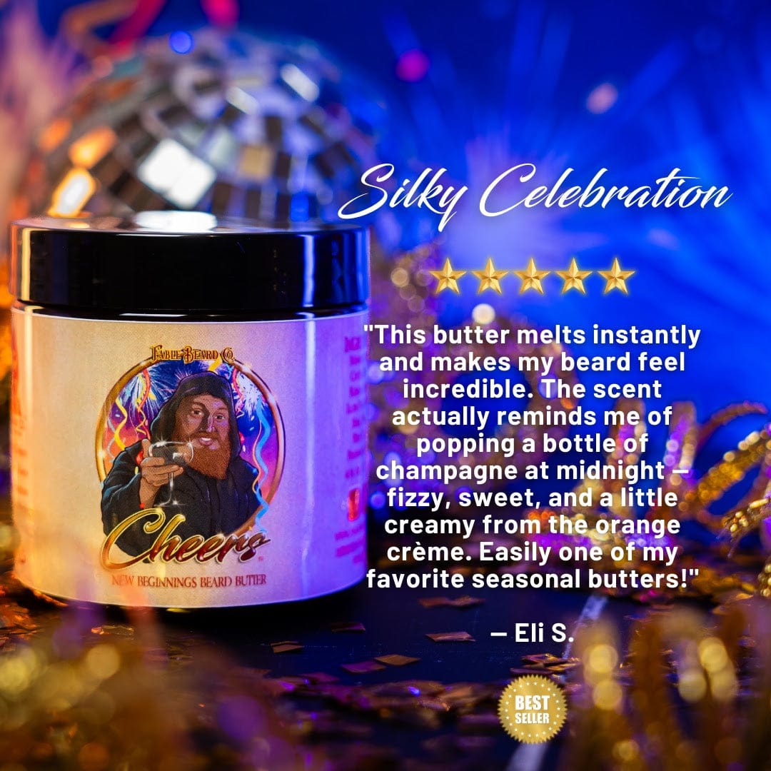 Cheers - Beard Oil & Butter Kit - Orange Creme, Aged Champagne, & Fresh Raspberries