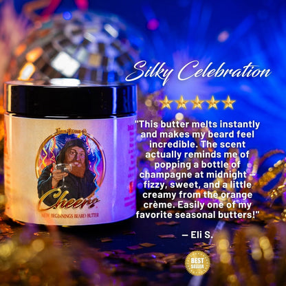 Cheers - Beard Oil & Butter Kit - Orange Creme, Aged Champagne, & Fresh Raspberries