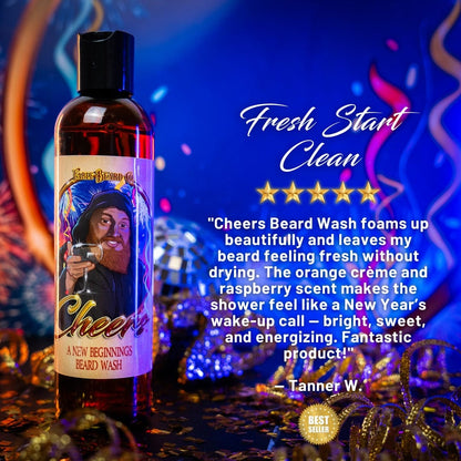 Cheers - Beard Wash - Orange Creme, Aged Champagne, & Fresh Raspberries