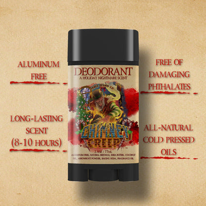 Chimney Creep - Deodorant - Smoldering Fireplace, Christmas Trees, Twisted Candy Cane