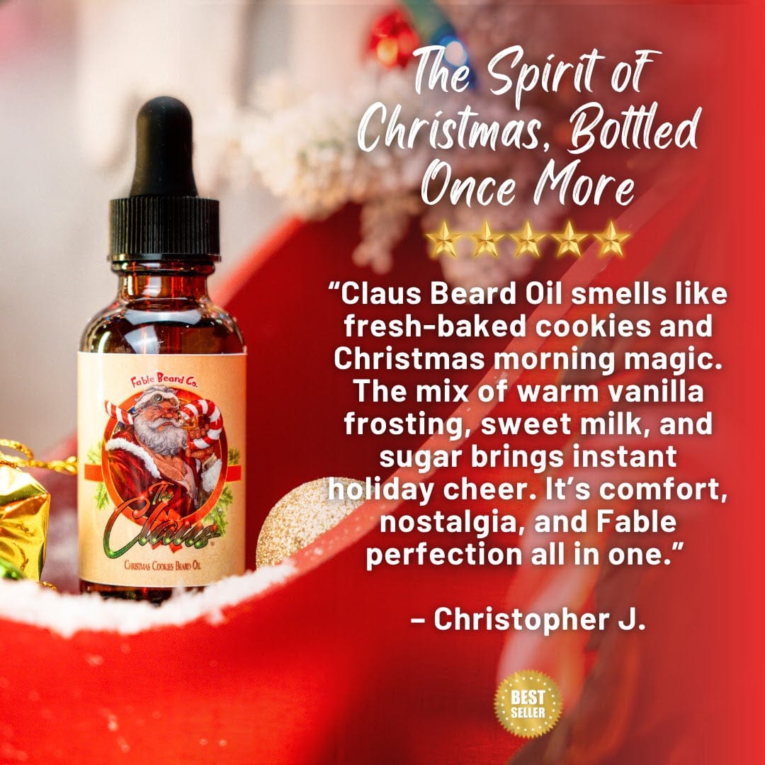 The Claus - Beard Oil - Warm Christmas Cookies, Fresh Milk, and Sweet Vanilla Frosting