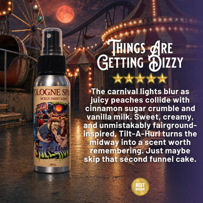 Tilt-A-Hurl - Cologne - Juicy Fair Peaches, Cinnamon Sugar Crumble, Vanilla Milk
