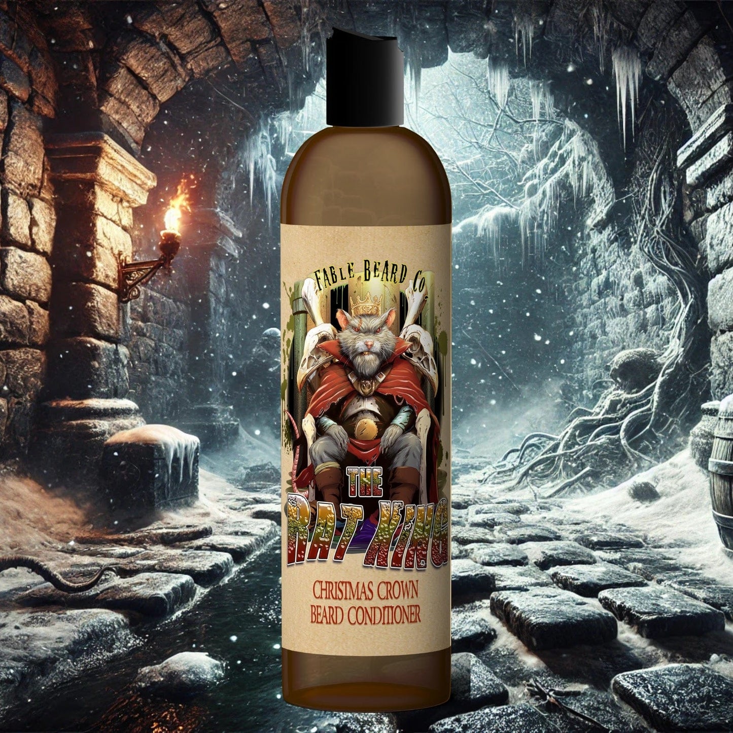 The Rat King - Beard Conditioner - Creamy Egg Nog, Cinnamon Spice Cake, Brandy Splash, Warm Icing