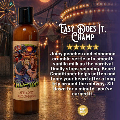 Tilt-A-Hurl - Beard Conditioner - Juicy Fair Peaches, Cinnamon Sugar Crumble, Vanilla Milk