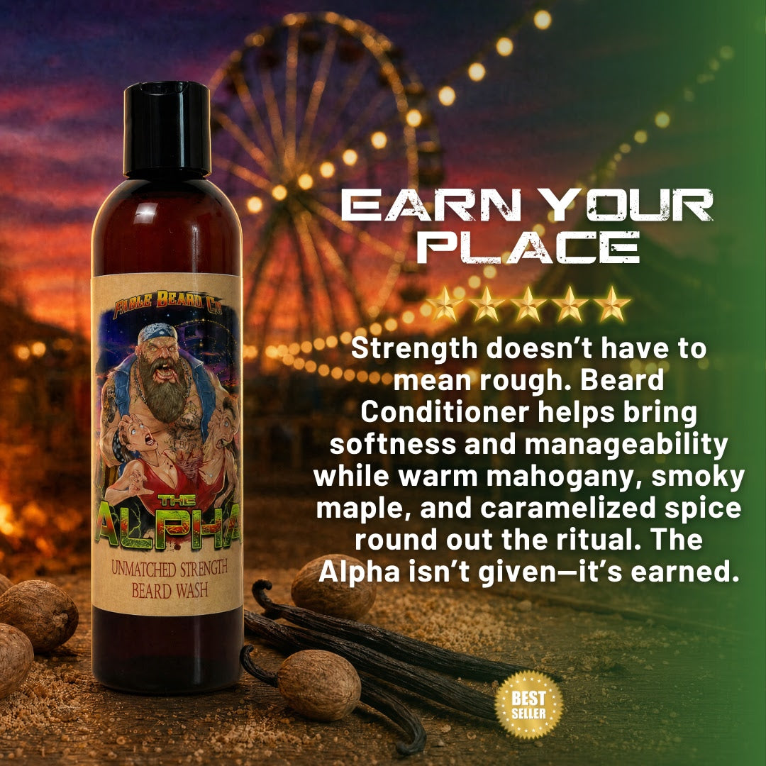 The Alpha - Beard Conditioner - Vanilla Mahogany, Maple Bonfire, Caramelized Nutmeg