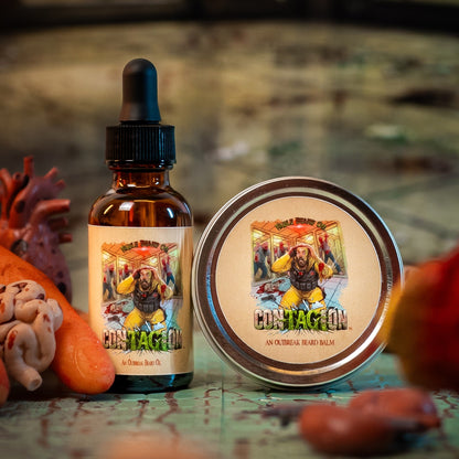 Contagion - Beard Oil & Balm Kit - Smoldering Caraway Spice, Brown Sugar Yams, Caramelized Molasses
