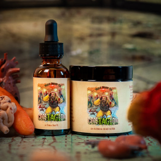 Contagion - Beard Oil & Butter Kit - Smoldering Caraway Spice, Brown Sugar Yams, Caramelized Molasses