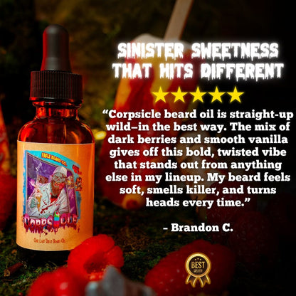 Corpsicle - Beard Oil - Blood Raspberry, Blackscary Jam, Infectious Vanilla