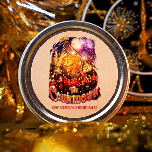 The Countdown - Beard Balm - Dry Champagne, Honey Apple, Coconut Flakes, and Vanilla Crème