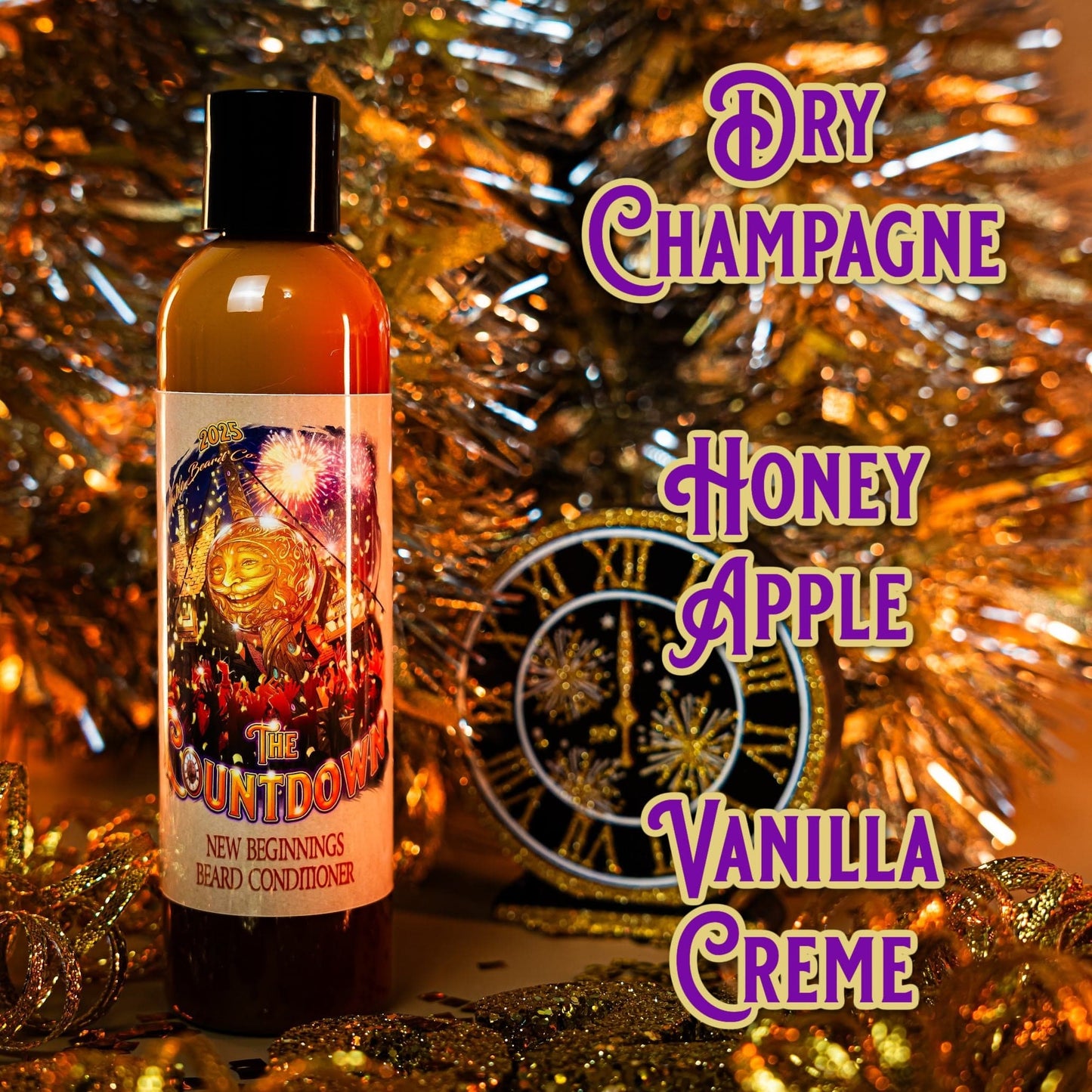 The Countdown - Beard Conditioner - Dry Champagne, Honey Apple, Coconut Flakes, Vanilla Crème