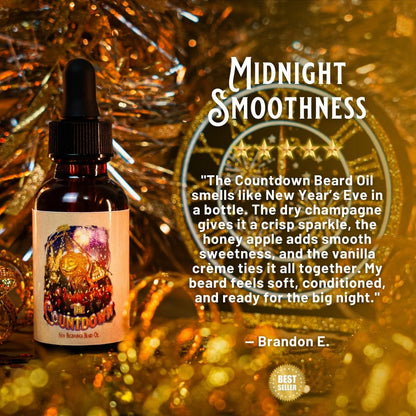 The Countdown - Beard Oil - Dry Champagne, Honey Apple, Coconut Flakes, Vanilla Crème