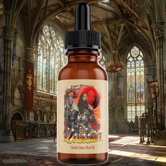 The Crusader - Beard Oil - Ancient Citrus Musk, Lavender Soaked Sandalwood, and Eucalyptus Spice