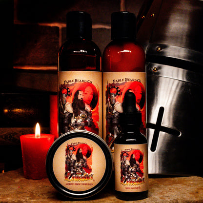 The Crusader - Complete Balm Kit - Ancient Citrus Musk, Lavender Soaked Sandalwood, and Eucalyptus Spice