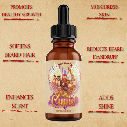 Cupid - Beard Oil - Sweet Amber, Vanilla Musk, Oak Arrow, Milk Chocolate