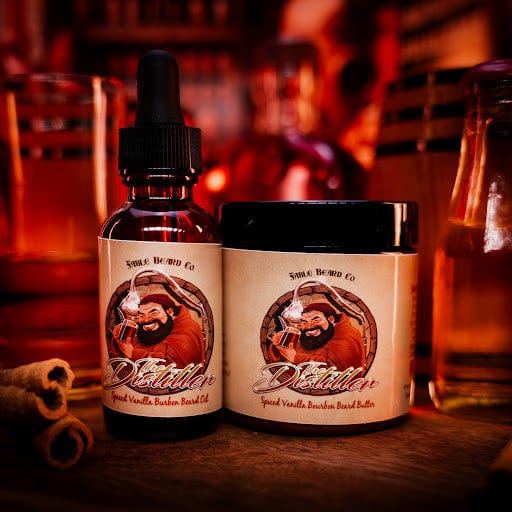 The Distiller - Beard Oil & Butter Kit - Mulled Spices, Aged Bourbon, and Deep Barrel Woods