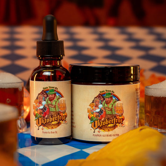 Oktoberfest - Beard Oil & Butter Kit - Pumpkin Ale, Sweet Potato, German Oak Tree, & Lederhosen Leather