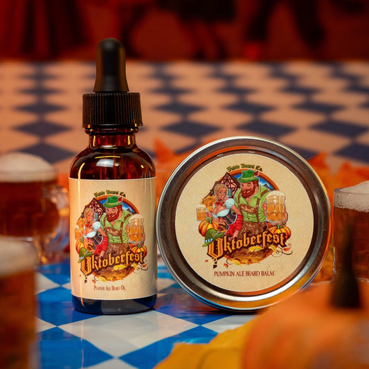Oktoberfest - Beard Oil & Balm Kit - Pumpkin Ale, Sweet Potato, German Oak Tree, & Lederhosen Leather