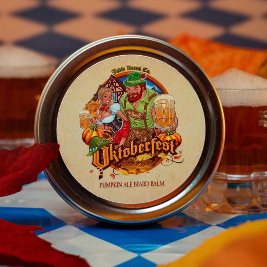 Oktoberfest - Beard Balm - Pumpkin Ale, Sweet Potato, German Oak Tree, & Lederhosen Leather