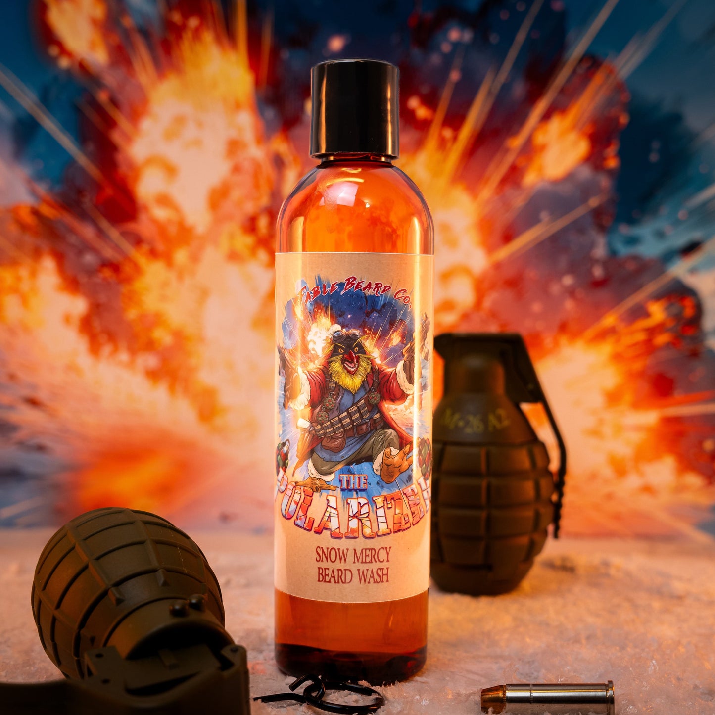 The Polarizer - Beard Wash - Peppermint Hot Cocoa, Powdered Sugar, Condensed Milk