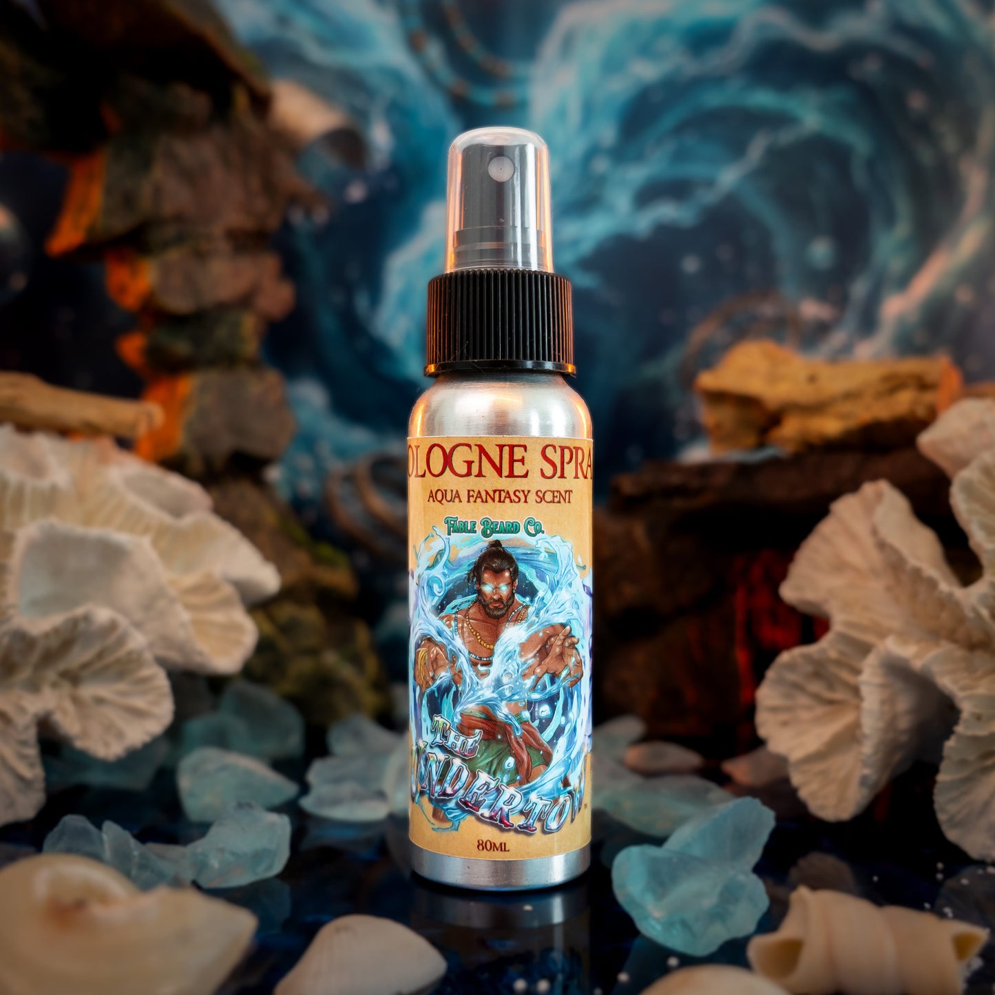 The Undertow - Cologne - Palm Tree Woods, Oceanic Musk, Peppered Bergamot, and Mossy Sea Caves