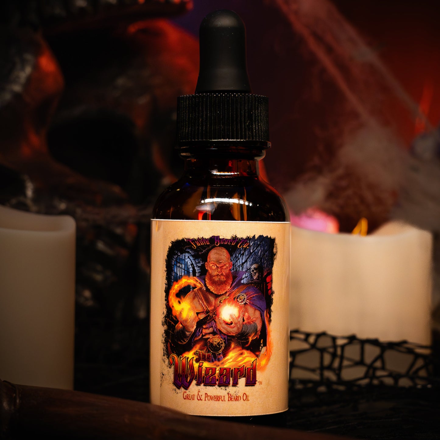 The Wizard - Beard Oil - Cauldron Brewed Bourbon, Toasted Vanilla Oats, Arcane Buttercream, and Orange Zest Sparks