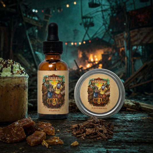 Dead Zone - Beard Oil & Balm Kit - Midnight Carnival Latte, Shadowy Sandalwood, Pumpkin Brittle