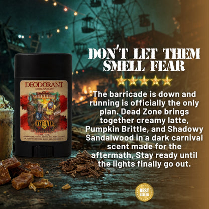 Dead Zone - Deodorant - Midnight Carnival Latte, Shadowy Sandalwood, Pumpkin Brittle