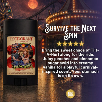 Tilt-A-Hurl - Deodorant - Juicy Fair Peaches, Cinnamon Sugar Crumble, Vanilla Milk