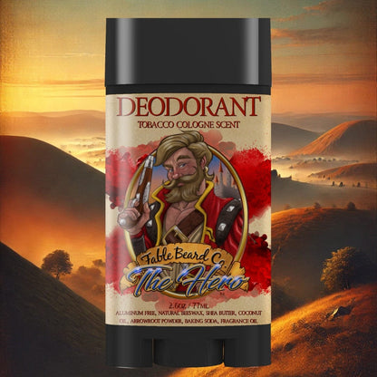 The Hero - Deodorant - Warm Tobacco, Light Cologne, & Mystical Amber