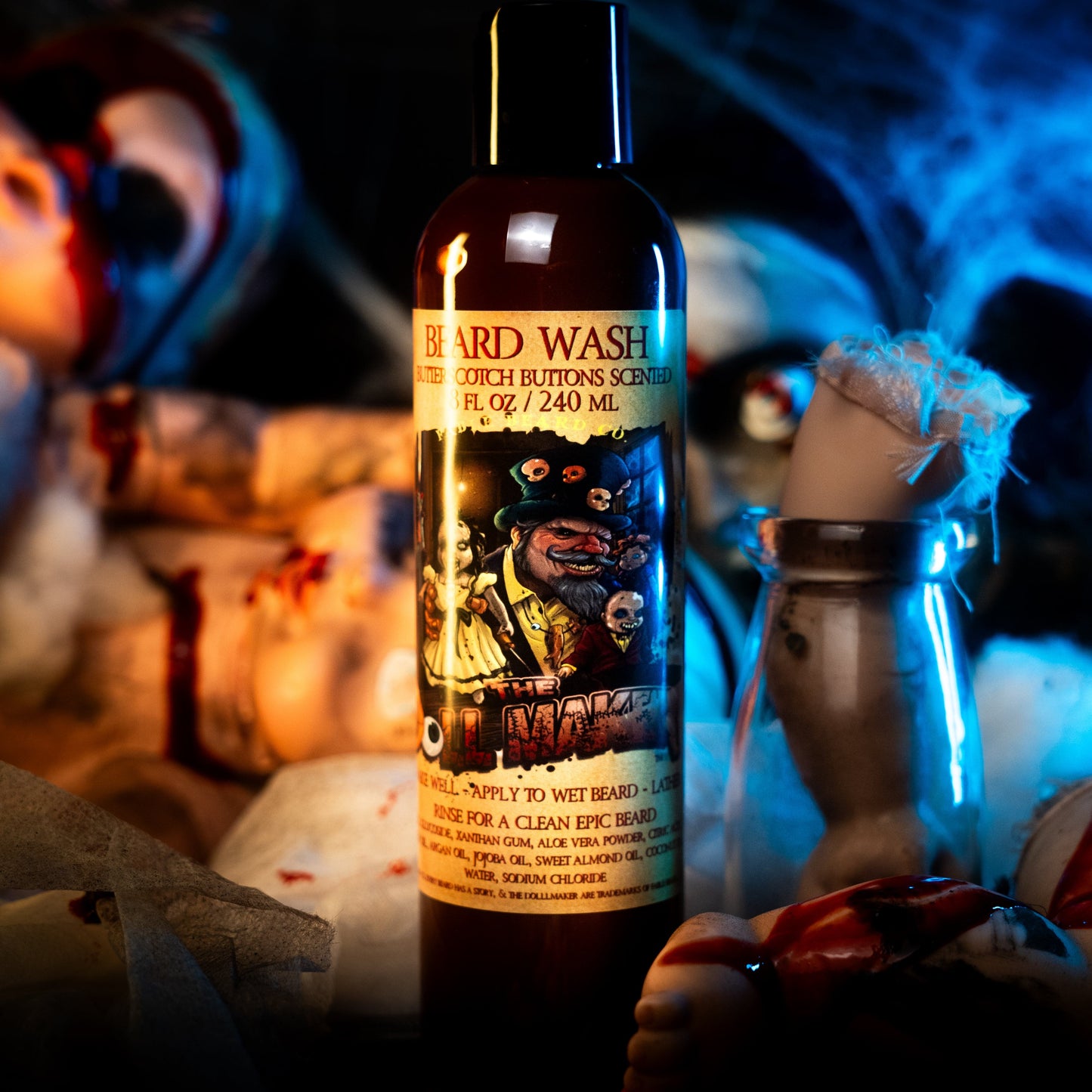 The Dollmaker - Beard Wash - Warm Butterscotch, Buttered Rum, Candy Corn, & Creamy Caramel