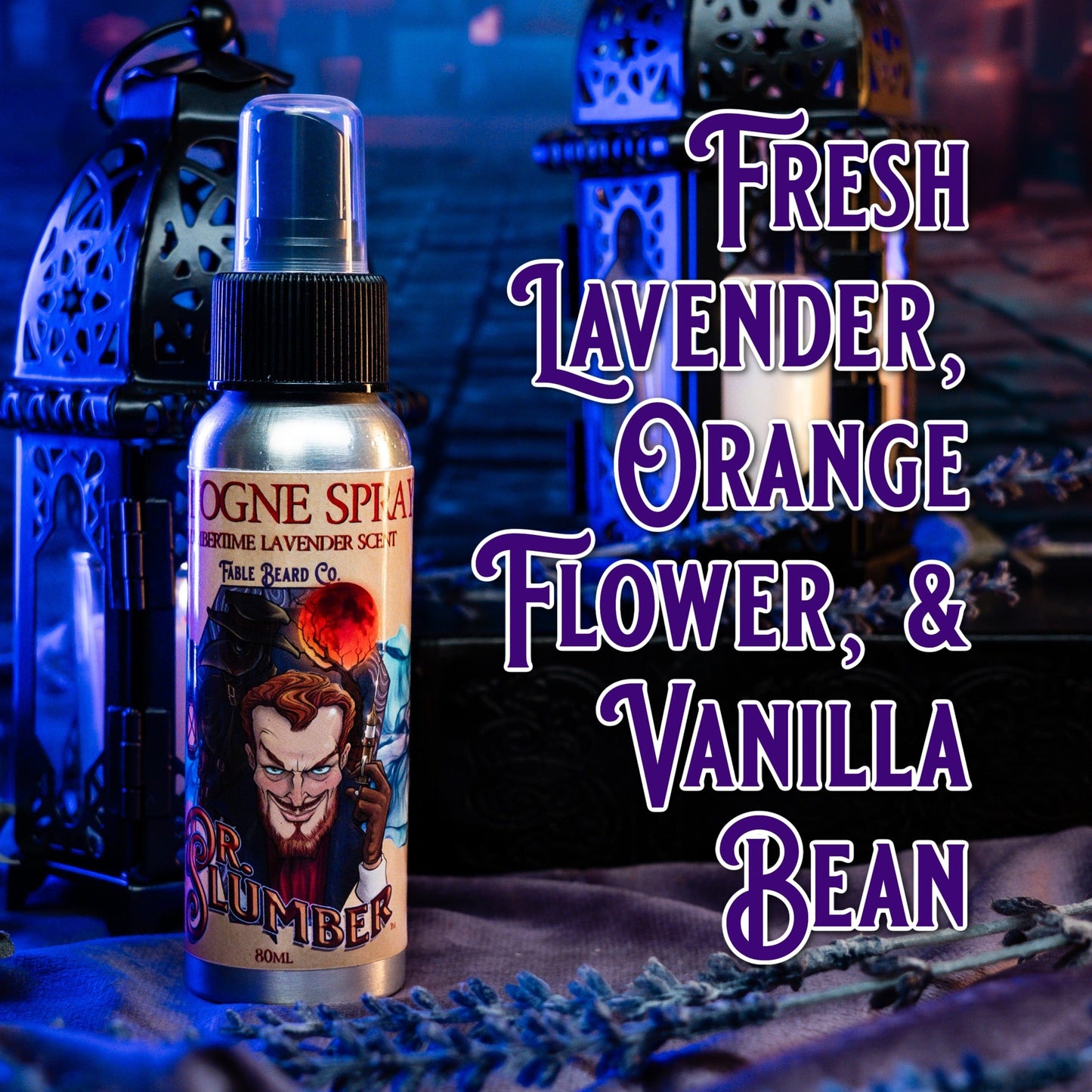 Dr. Slumber - Cologne - Fresh Lavender, Orange Flower, and Vanilla Bean