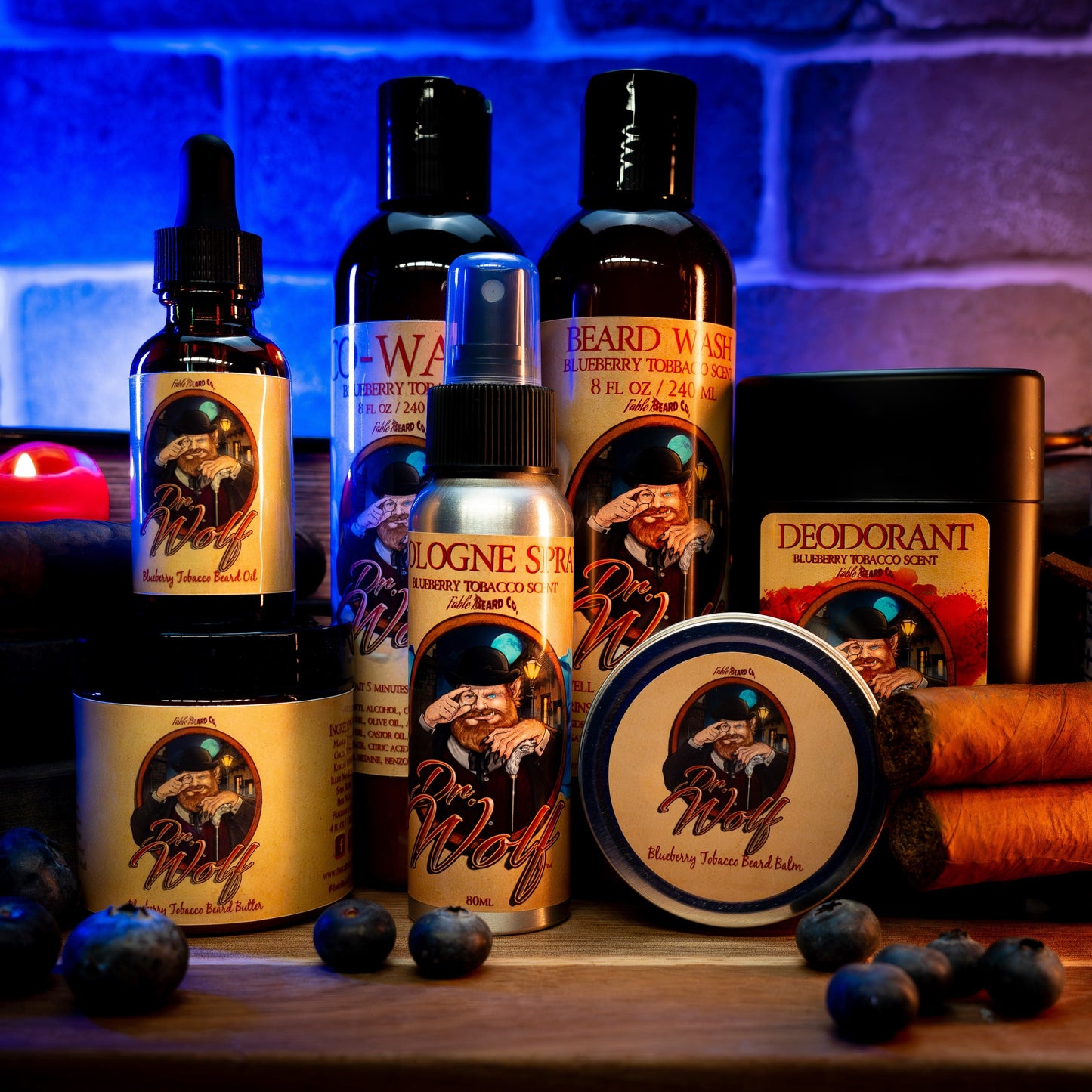 Dr. Wolf - Ultimate Bundle - Fresh Blueberries, Warm Tobacco, and Aged Mahogany