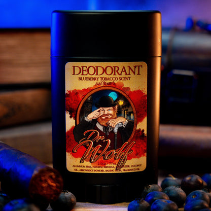 Dr. Wolf - Deodorant - Fresh Blueberries, Warm Tobacco, and Aged Mahogany