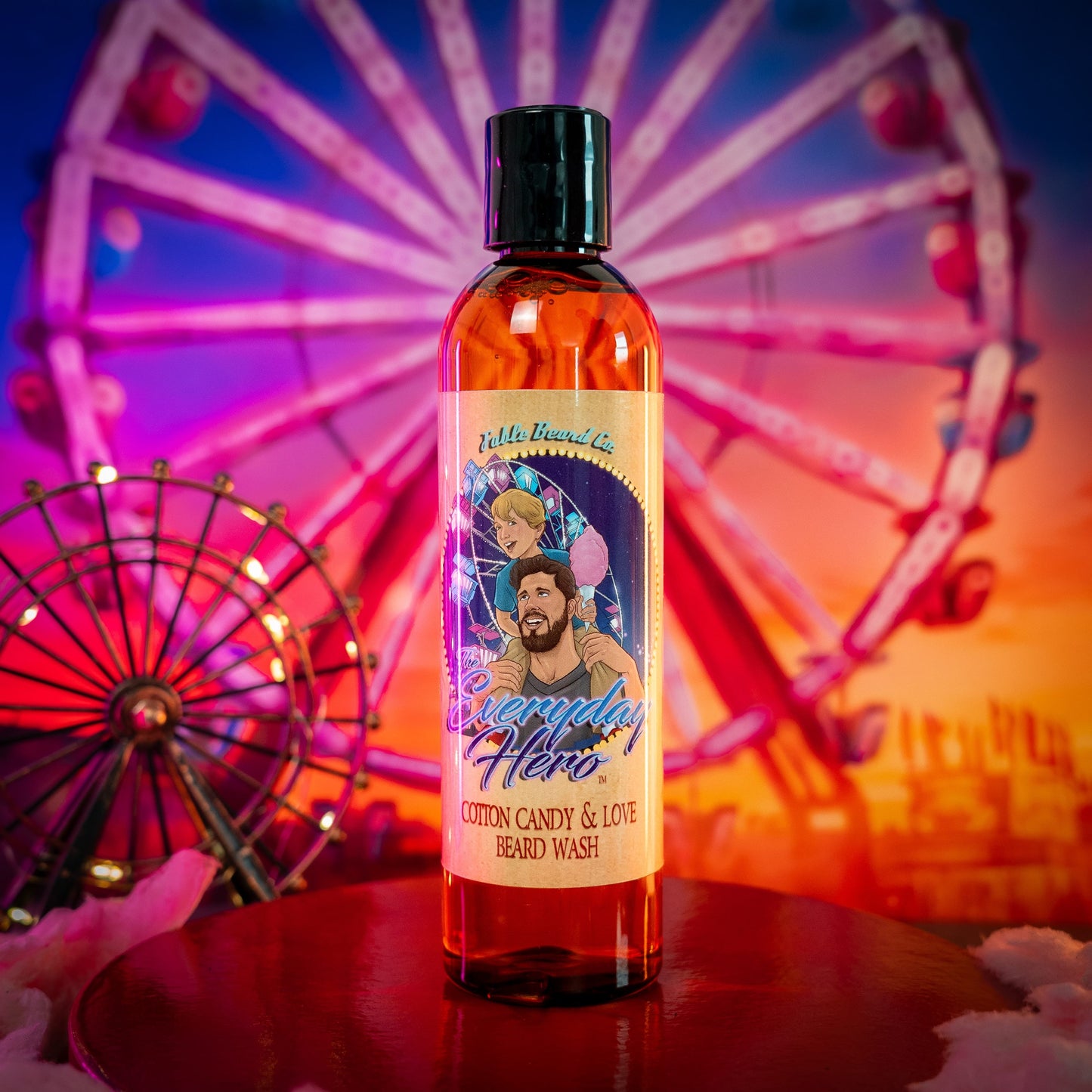 The Everyday Hero - Beard Wash - Sticky Sweet Cotton Candy, Fresh Baked Funnel Cake, Warm Vanilla Sugar