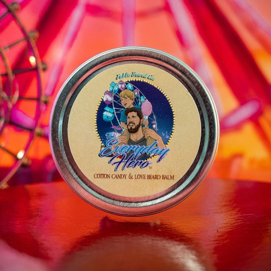 The Everyday Hero - Beard Balm - Sticky Sweet Cotton Candy, Fresh Baked Funnel Cake, and Warm Vanilla Sugar