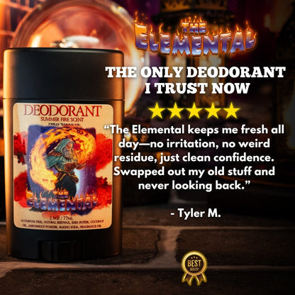 The Elemental - Deodorant - Fire Brewed Tea, Stewed Peaches, and Hibiscus Dust
