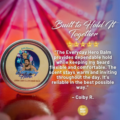 The Everyday Hero - Complete Balm Kit - Sticky Sweet Cotton Candy, Fresh Baked Funnel Cake, and Warm Vanilla Sugar