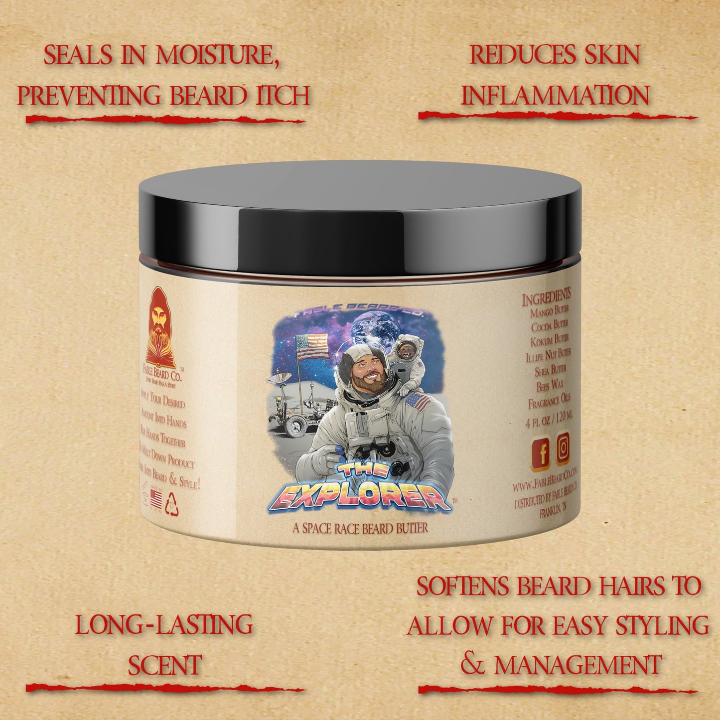 The Explorer - Complete Butter Kit - Silver Birch, Cosmic Air Accord, Dark Mineral Musk