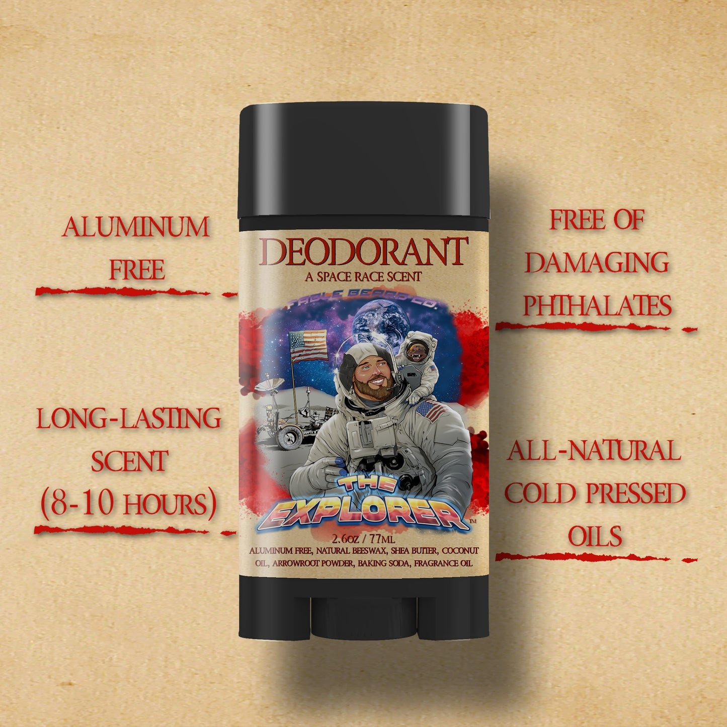 The Explorer - Deodorant - Silver Birch, Cosmic Air Accord, Dark Mineral Musk