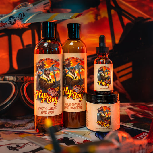 Flyboy - Complete Butter Kit - Vintage Barbershop, Officer's Whiskey Reserve, Spiced Clove Ember