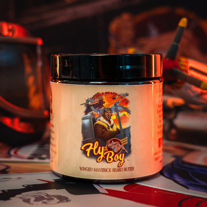 Flyboy - Beard Butter - Vintage Barbershop, Officer's Whiskey Reserve, Spiced Clove Ember
